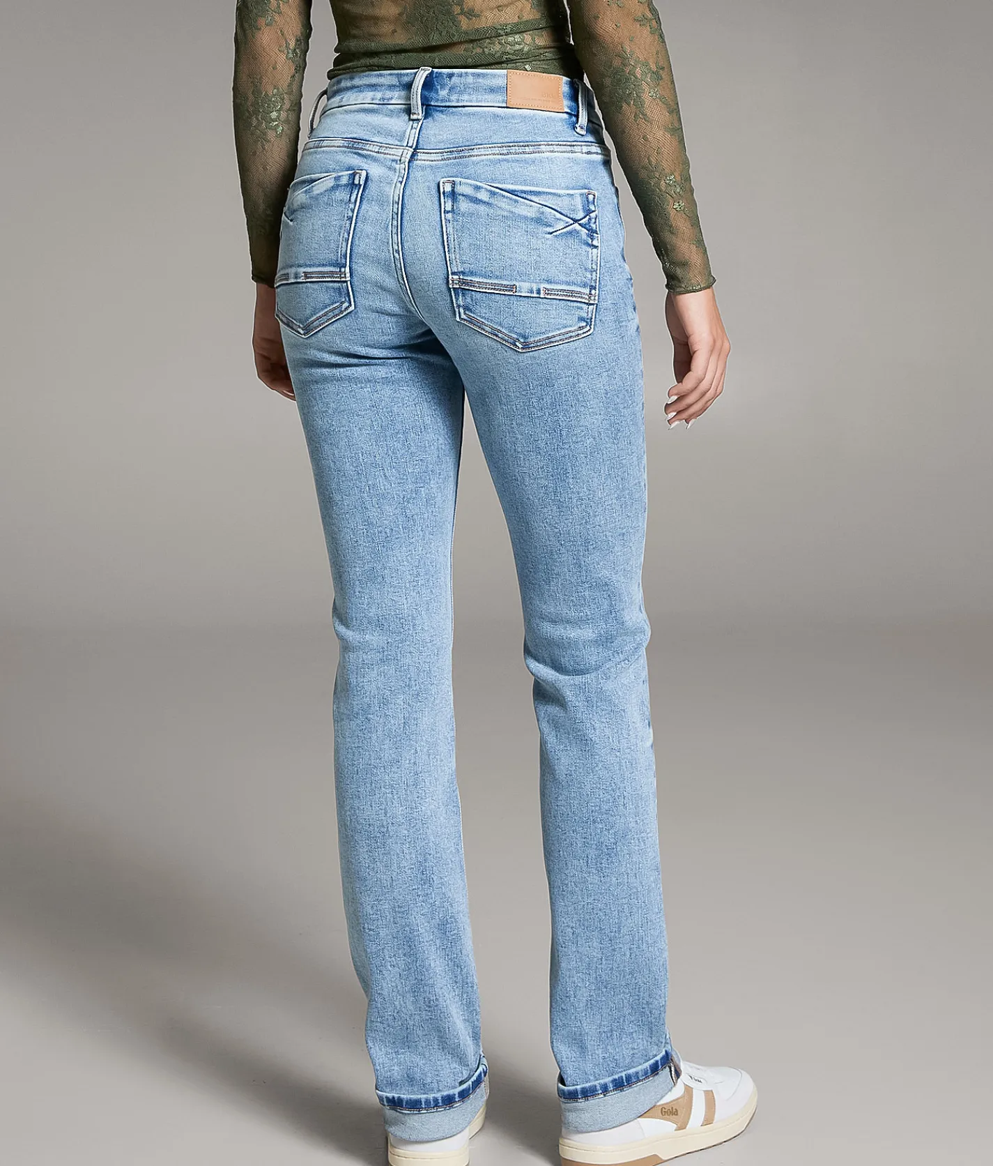 BKE Payton Straight Stretch Cuffed Jean Hopper 2 Online