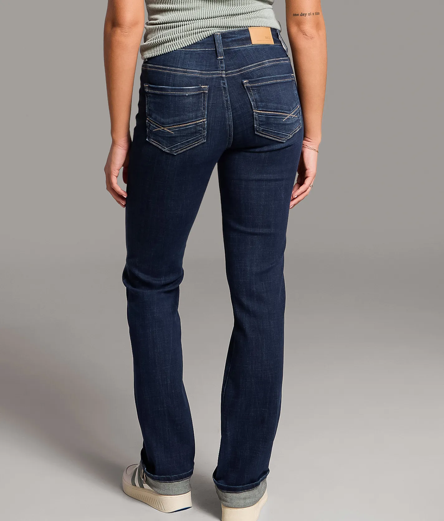 BKE Payton Straight Stretch Cuffed Jean Busby Online