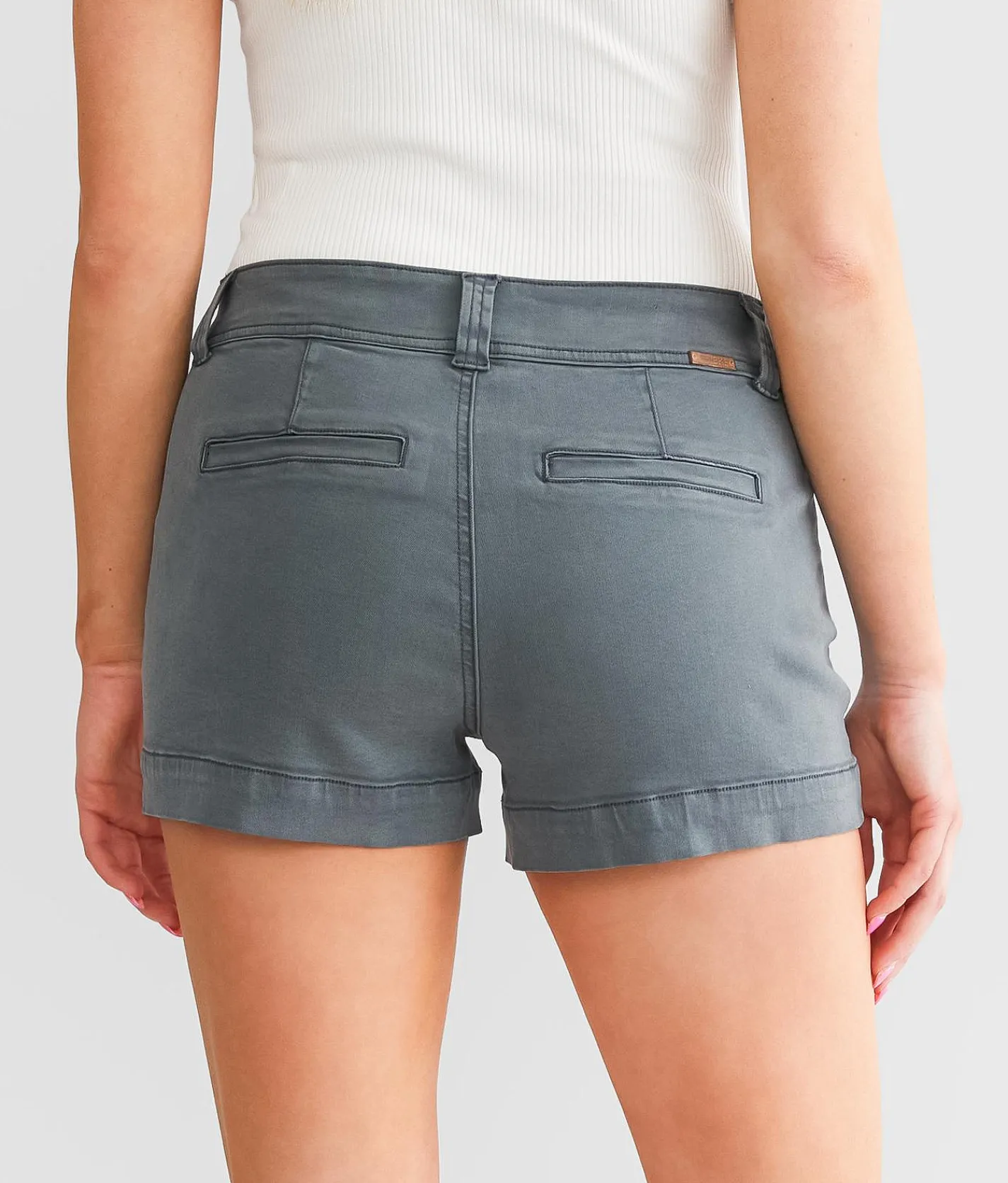 BKE Payton Stretch Short Gunmetal New