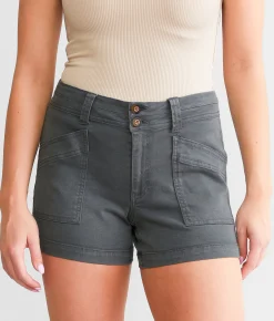 Bottoms|Shorts | BKE Payton Stretch Short Gunmetal