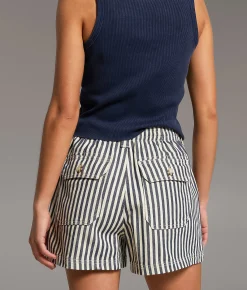 Bottoms|Shorts | BKE Payton Striped Stretch Short Navy Cream Stripe