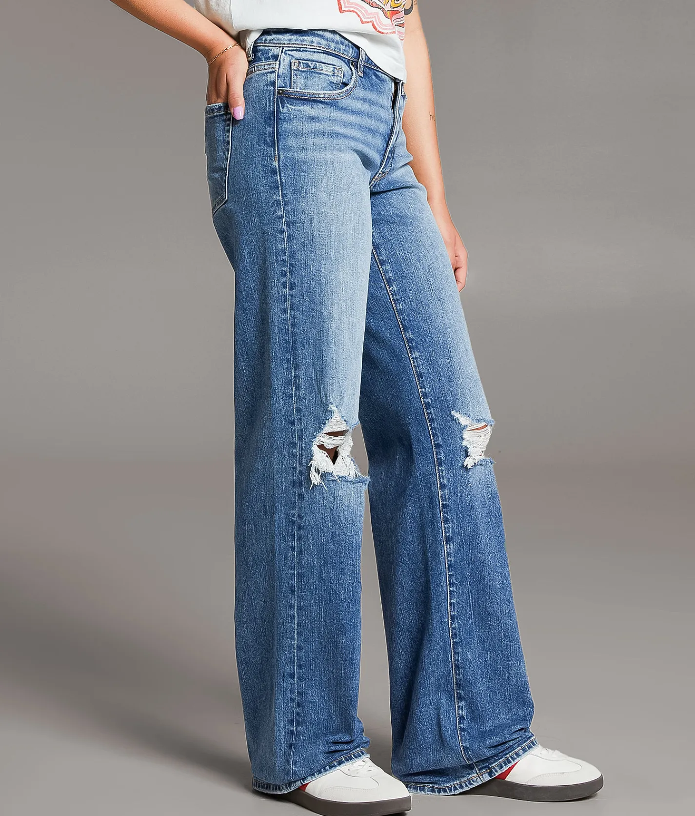 BKE Payton Wide Leg Stretch Jean Hixon