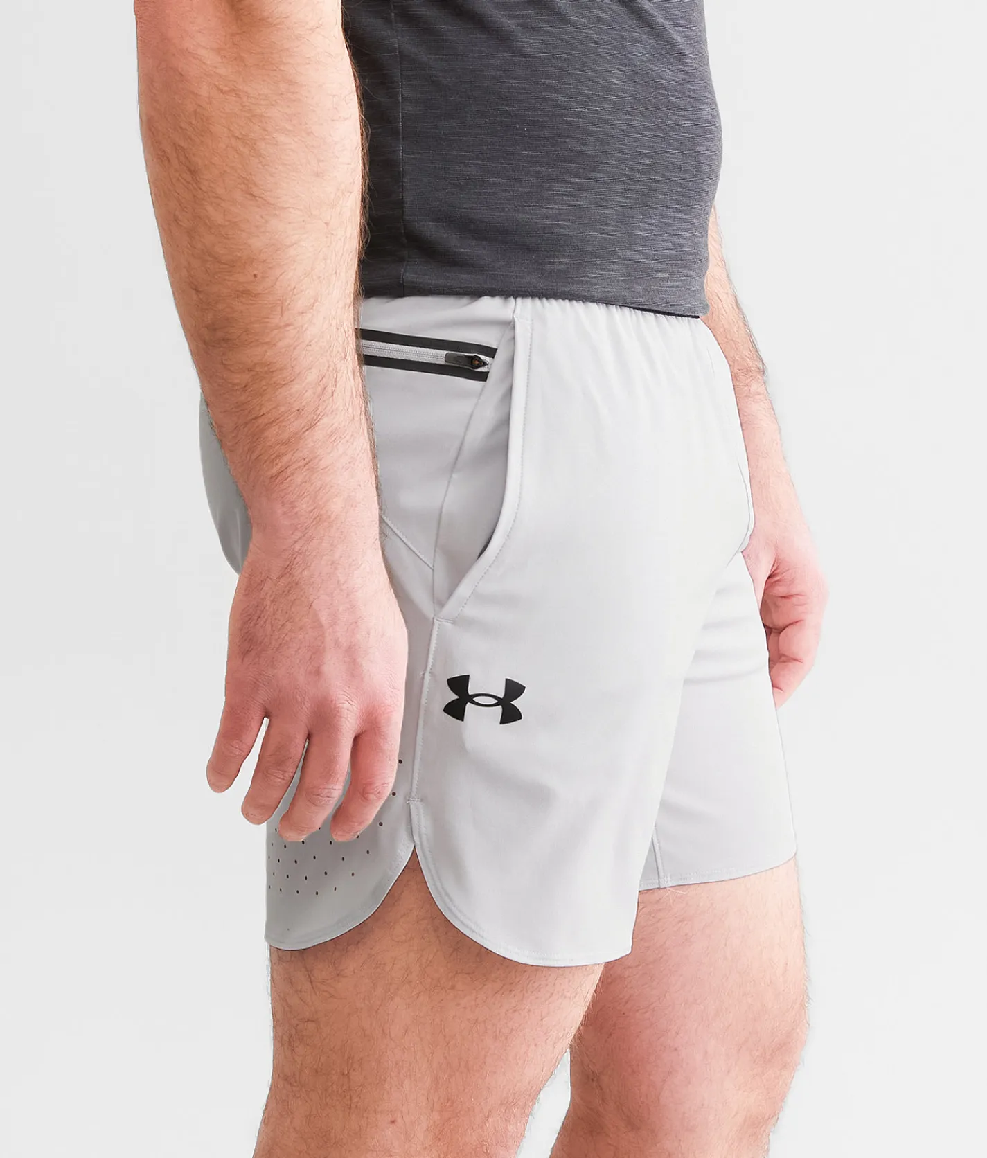 Under Armour® Peak Short Halo Gray Black Clearance