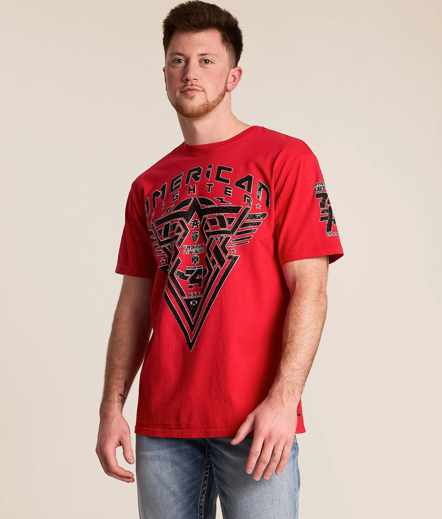 American Fighter Peaks Mill T-Shirt Paprika New