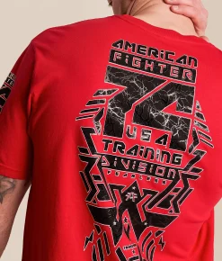 American Fighter Peaks Mill T-Shirt Paprika New
