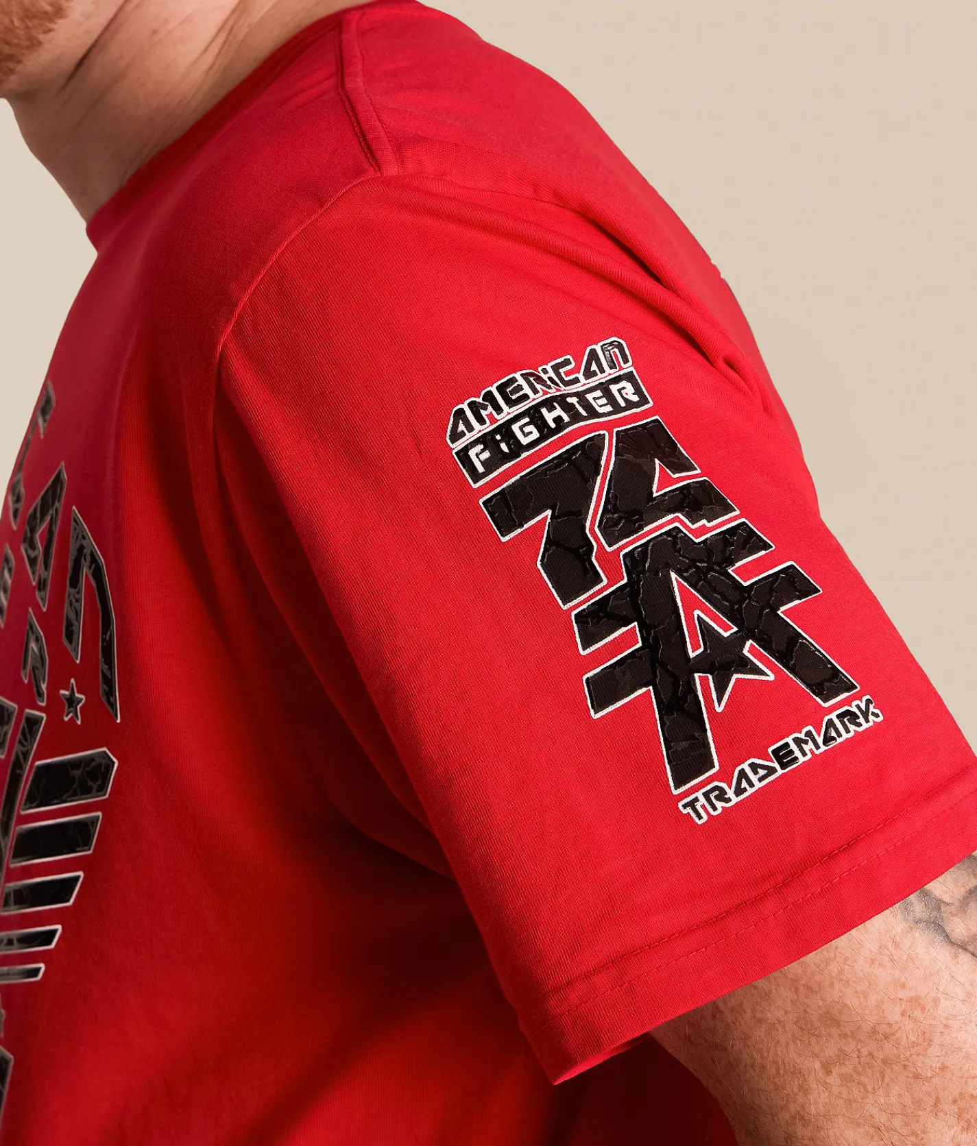 American Fighter Peaks Mill T-Shirt Paprika New