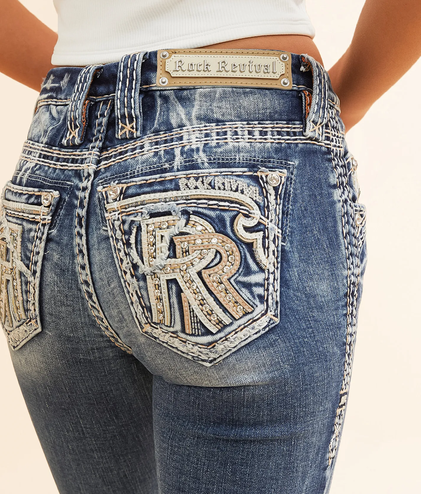 Jeans|Bottoms | Rock Revival Pearla Mid-Rise Boot Stretch Jean Pearla MB200
