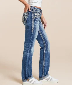 Rock Revival Pearla Universal Straight Stretch Jean Pearla NJ201 Hot