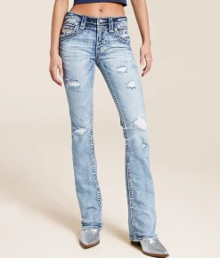 Rock Revival Pearlie Mid-Rise Tailored Boot Stretch Jean Pearlie MT207 Discount