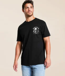 Tops|Graphic T-Shirts | Sullen Pena T-Shirt Jet Black