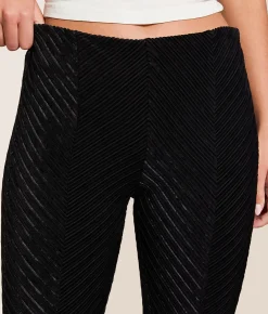 Bottoms | Free People Penny Pull-On Velvet Flare Pant Black