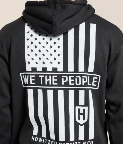 Howitzer People Stamp Hooded Sweatshirt Grey Pinstripe Outlet
