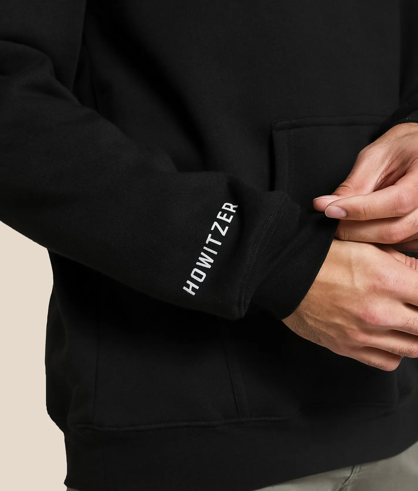 Tops | Howitzer People Stamp Hooded Sweatshirt Black