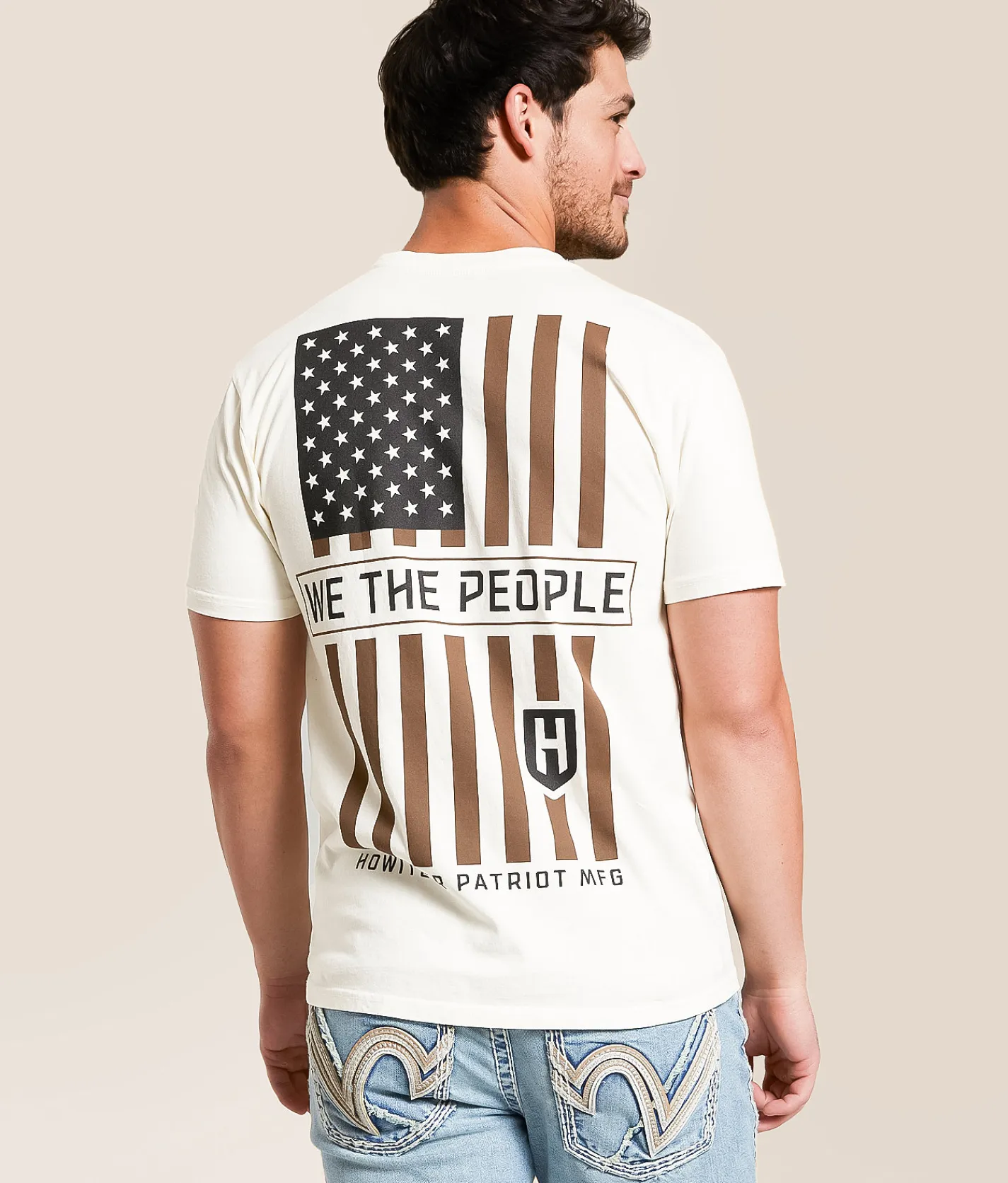 Tops | Howitzer People Stamp T-Shirt Antique White