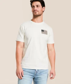 Tops | Howitzer People Stamp T-Shirt Antique White