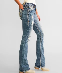 Jeans|Bottoms | Rock Revival Peralie Mid-Rise Boot Stretch Jean Pearlie MB201