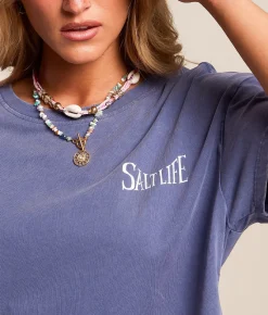 Tops | Salt Life Perfect Wave T-Shirt Indigo