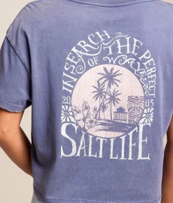 Tops | Salt Life Perfect Wave T-Shirt Indigo