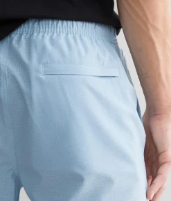Bottoms|Activewear | Veece Perforated Active Stretch Short Light Blue