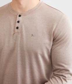 Activewear | Maven Co-op Performance Henley Brown