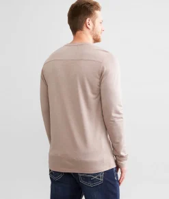 Activewear | Maven Co-op Performance Henley Brown