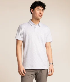 J.B. Holt Performance Knit Polo White Green Best