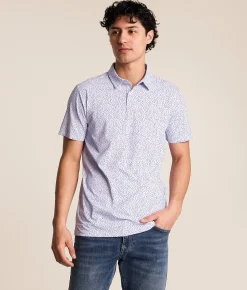 J.B. Holt Performance Polo Purple Heather Hot