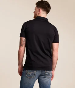 J.B. Holt Performance Polo Black White Outlet