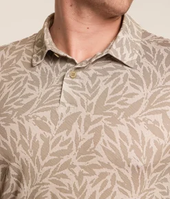 Tops | Departwest Performance Polo Tan