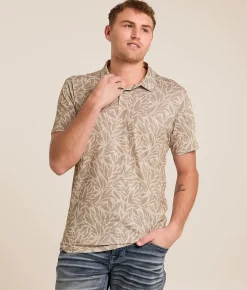 Tops | Departwest Performance Polo Tan