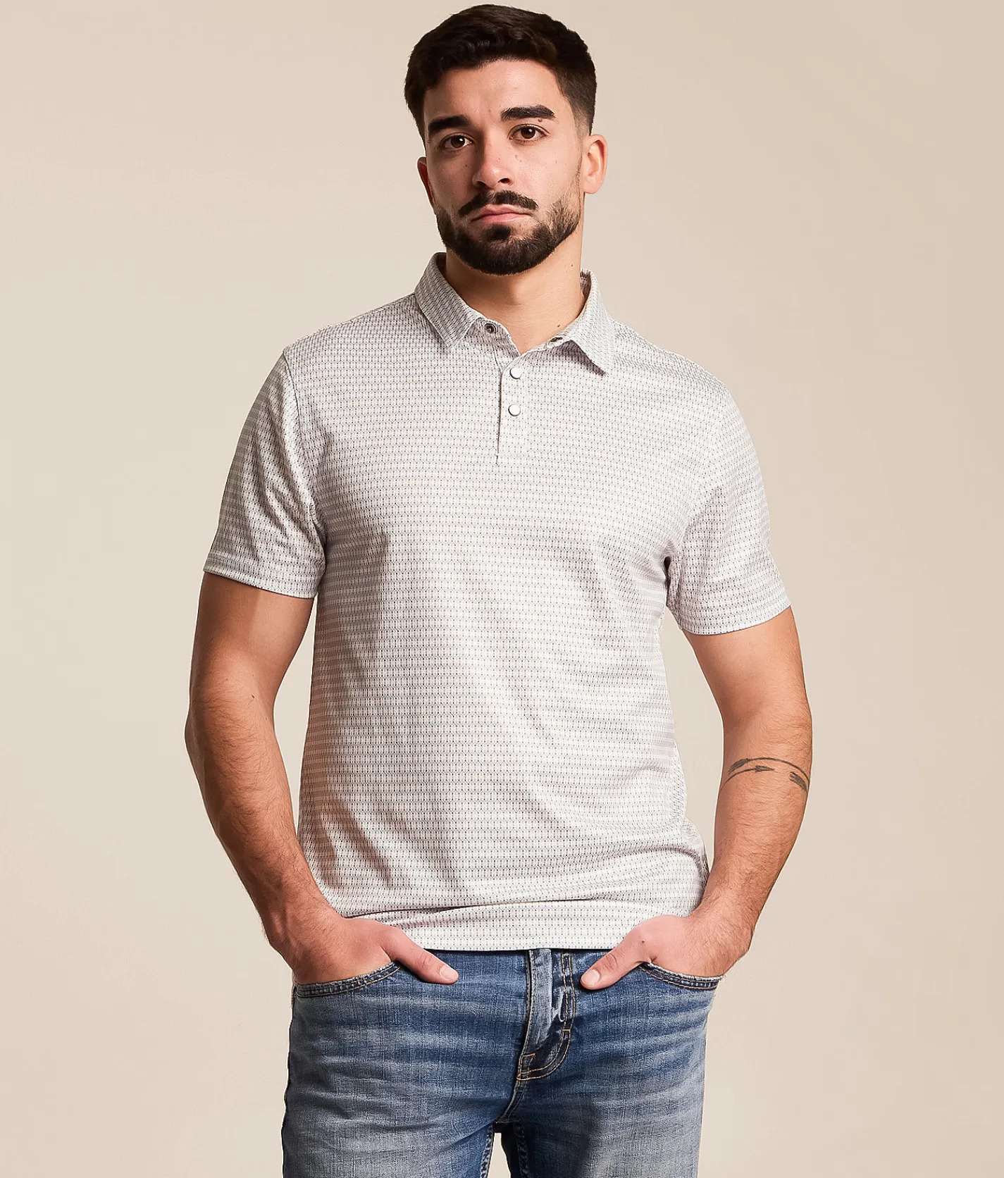 Tops | Gentry County Performance Polo White