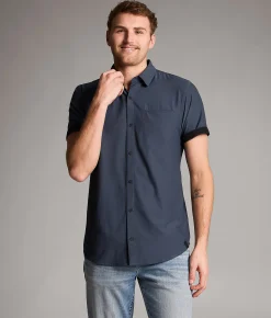 Tops | Maven Co-op Performance Stretch Shirt Navy