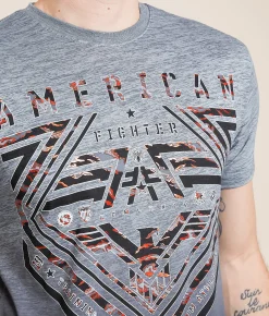 Graphic T-Shirts | American Fighter Perkins T-Shirt Heather Grey Multi