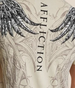 Graphic T-Shirts | Affliction Peter T-Shirt Sand Lava Wash