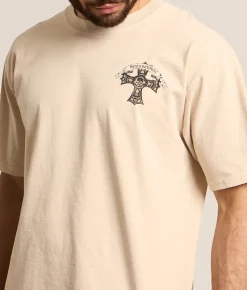 Graphic T-Shirts | Rock Revival Peter T-Shirt Cream