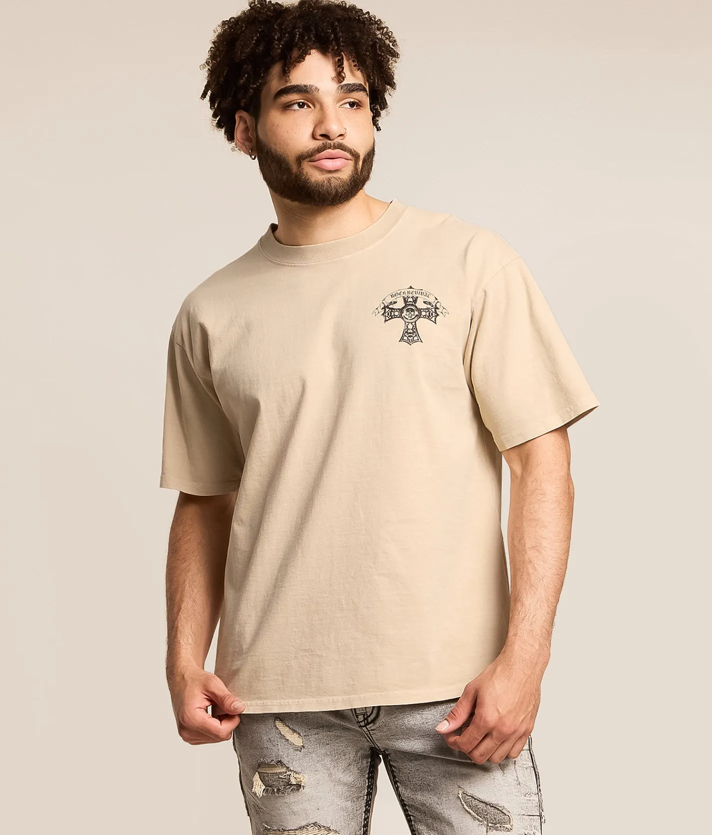 Rock Revival Peter T-Shirt Cream