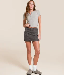 Bottoms | HIDDEN Peyton Cheetah Denim Mini Skirt Brown Cheetah