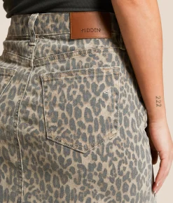 Bottoms | HIDDEN Peyton Stretch Skirt Cheetah
