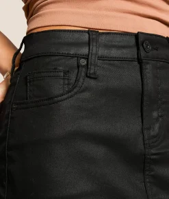 HIDDEN Peyton Mini Denim Stretch Skirt Coated New