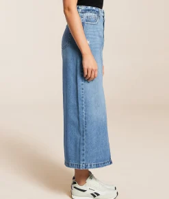 HIDDEN Peyton Denim Maxi Skirt Medium Hot