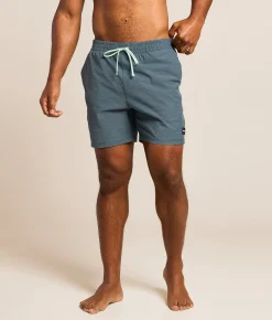 Hurley Phantom Eco Slub Stretch Swim Trunks Grey Teal Clearance