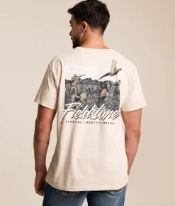 Graphic T-Shirts | Fieldstone Pheasant T-Shirt Moonbeam