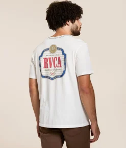 Tops|Graphic T-Shirts | RVCA Philsner T-Shirt Antique White