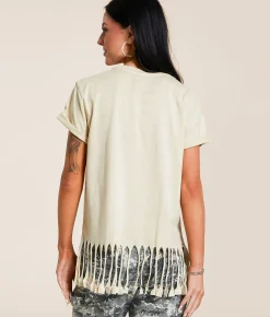 Tops | Affliction Phoenix Fringe T-Shirt Biscotti Heavy Lava Wash