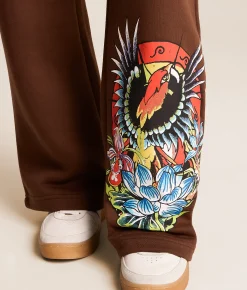 Ed Hardy Phoenix Y2K Sweatpant Cocoa Hot