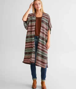 Ariat Picture Perfect Duster Kimono Southwest Serape Stripe New