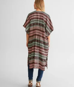 Ariat Picture Perfect Duster Kimono Southwest Serape Stripe New