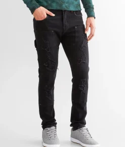 Sale Jeans|Bottoms | PREME Pieced Skinny Stretch Jean Black