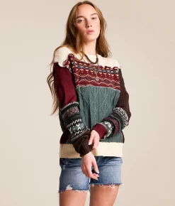 Tops | Gilded Intent Pieced Sweater Multi