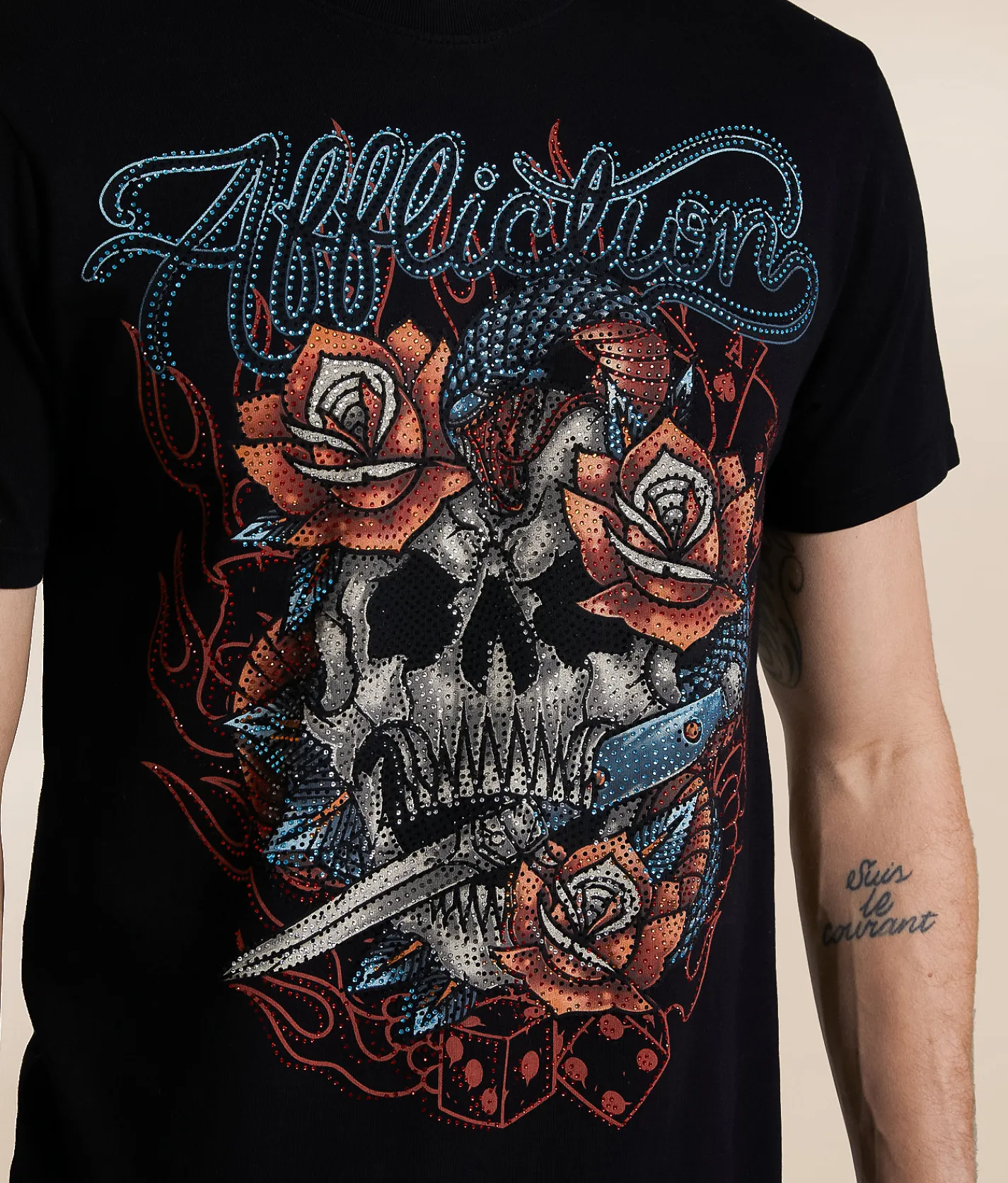 Tops|Graphic T-Shirts | Affliction Piercing Truth T-Shirt Black